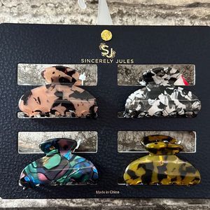 Sincerely Jules claw clips medium NWT